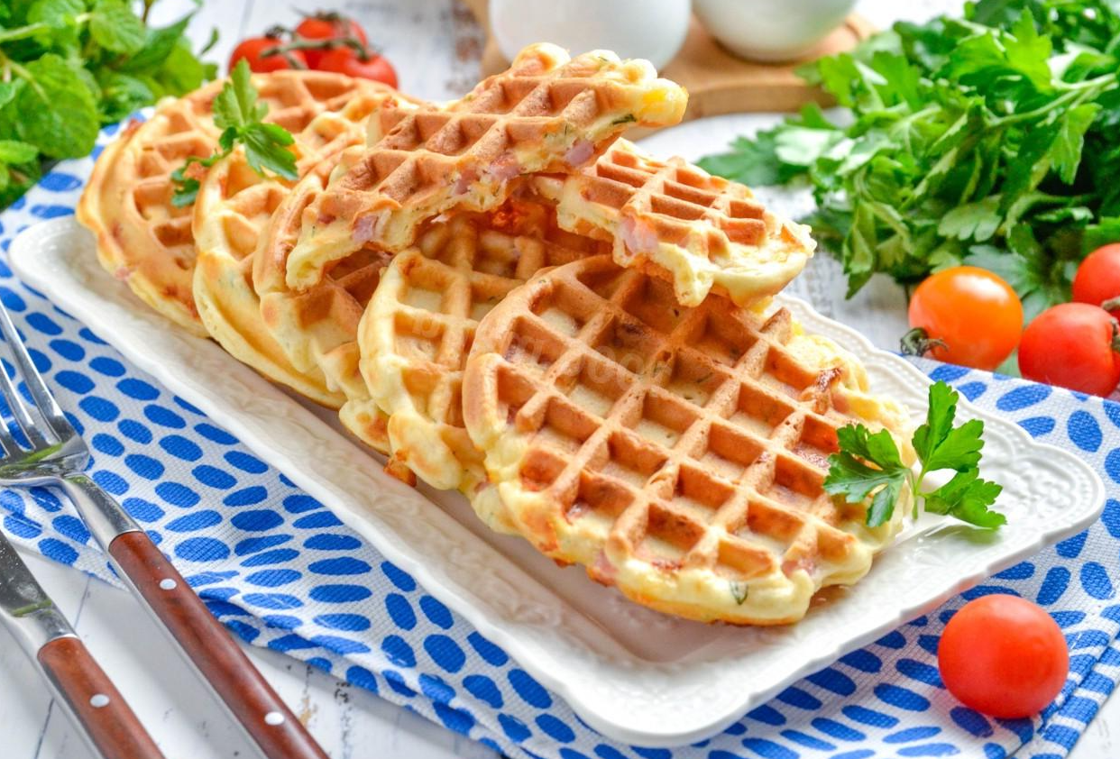 ყველის ვაფლი ლორით