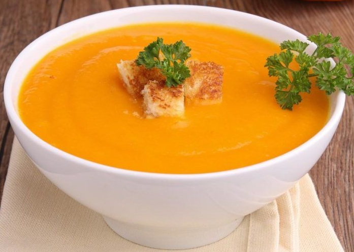 კლასიკური გოგრის სუპ-პიურე ნაღებით